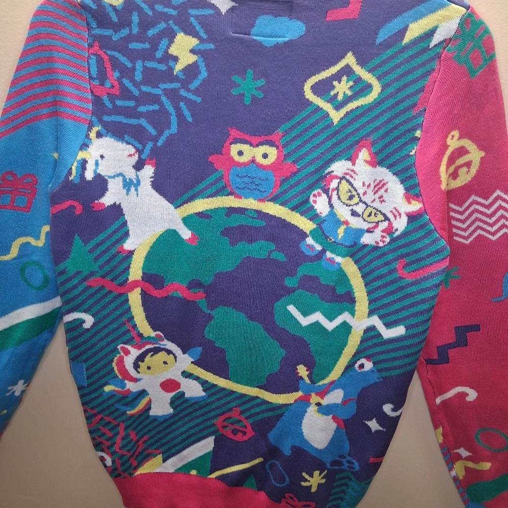 Salesforce 80s Retro Style Ugly Christmas Sweater Men's Small